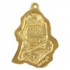 Basset Hound - necklace (gold plating) - 1524 - 25575