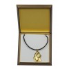 Basset Hound - necklace (gold plating) - 2534 - 27702