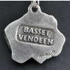 Basset Hound - necklace (silver cord) - 3198 - 32668