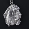 Basset Hound - necklace (silver cord) - 3242 - 32844