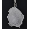 Basset Hound - necklace (silver cord) - 3242 - 32845