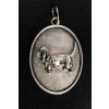Basset Hound - necklace (silver plate) - 3392 - 34740