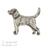 Beagle - pin (silver plate) - 458 - 25938