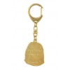 Bearded Collie - keyring (gold plating) - 2853 - 30284