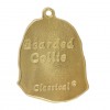 Bearded Collie - keyring (gold plating) - 797 - 29979