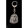Bearded Collie - keyring (silver plate) - 1762 - 11372