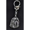 Bearded Collie - keyring (silver plate) - 2732 - 29265