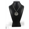 Belgium Griffon - necklace (silver chain) - 3298 - 34334