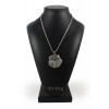 Belgium Griffon - necklace (silver chain) - 3298 - 34338
