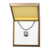 Belgium Griffon - necklace (silver plate) - 3018 - 31153