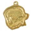 Bernese Mountain Dog - keyring (gold plating) - 2446 - 27185