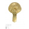 Bichon Frise - clip (gold plating) - 1026 - 26668