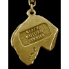 Black Russian Terrier - necklace (gold plating) - 972 - 4270