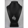 Black Russian Terrier - necklace (silver plate) - 2967 - 30845