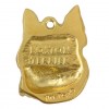 Boston Terrier - keyring (gold plating) - 2412 - 27013