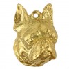 Boston Terrier - keyring (gold plating) - 819 - 25116