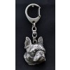 Boston Terrier - keyring (silver plate) - 2151 - 19964