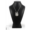 Boston Terrier - necklace (silver chain) - 3302 - 34342