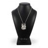 Boston Terrier - necklace (silver chain) - 3302 - 34347