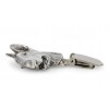 Bull Terrier - clip (silver plate) - 255 - 26267