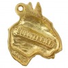 Bull Terrier - keyring (gold plating) - 2418 - 27043