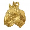 Bull Terrier - keyring (gold plating) - 2418 - 27040