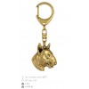 Bull Terrier - keyring (gold plating) - 2441 - 27155