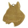 Bull Terrier - keyring (gold plating) - 2441 - 27158