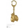 Bull Terrier - keyring (gold plating) - 829 - 25137