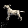 Bull Terrier - keyring (silver plate) - 2082 - 18172