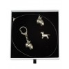 Bull Terrier - keyring (silver plate) - 2098 - 18655