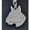Bull Terrier - keyring (silver plate) - 2195 - 21035
