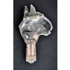 Bull Terrier - keyring (silver plate) - 2261 - 22931