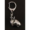 Bull Terrier - keyring (silver plate) - 2720 - 29181