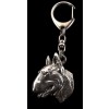 Bull Terrier - keyring (silver plate) - 60 - 360