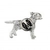 Bull Terrier - pin (silver plate) - 2632 - 28612