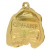 Cavalier King Charles Spaniel - keyring (gold plating) - 2424 - 27075