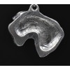 Cesky Terrier - necklace (silver cord) - 3252 - 32887