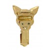 Chihuahua - clip (gold plating) - 2613 - 28431