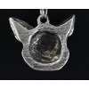 Chihuahua - necklace (silver chain) - 3347 - 33951