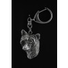 Chinese Crested - keyring (silver plate) - 1864 - 12871