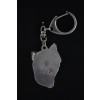 Chinese Crested - keyring (silver plate) - 1864 - 12872