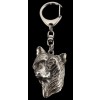 Chinese Crested - keyring (silver plate) - 2258 - 22824