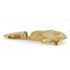 Dachshund - clip (gold plating) - 1046 - 26876