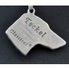 Dachshund - necklace (silver cord) - 3168 - 32549