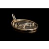 Dachshund - necklace (silver plate) - 3396 - 34763