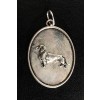 Dachshund - necklace (silver plate) - 3396 - 34764