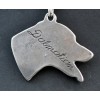 Dalmatian - necklace (silver cord) - 3147 - 32459