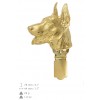 Doberman pincher - clip (gold plating) - 1020 - 26628