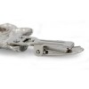 Doberman pincher - clip (silver plate) - 253 - 26254